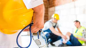 Persona en chequeo médico ocupacional